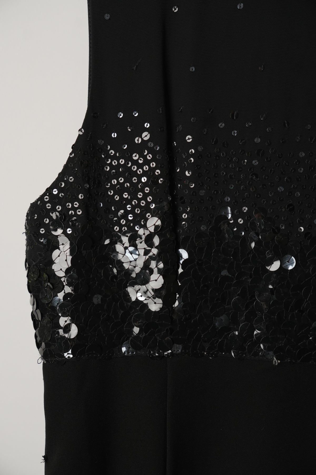 Iceberg Italian Sequin Mock Neck Sleeveless Midi Dress