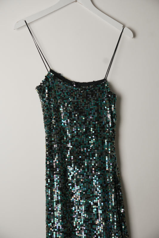 Emporio Armani Sequin Tank Cami Dress