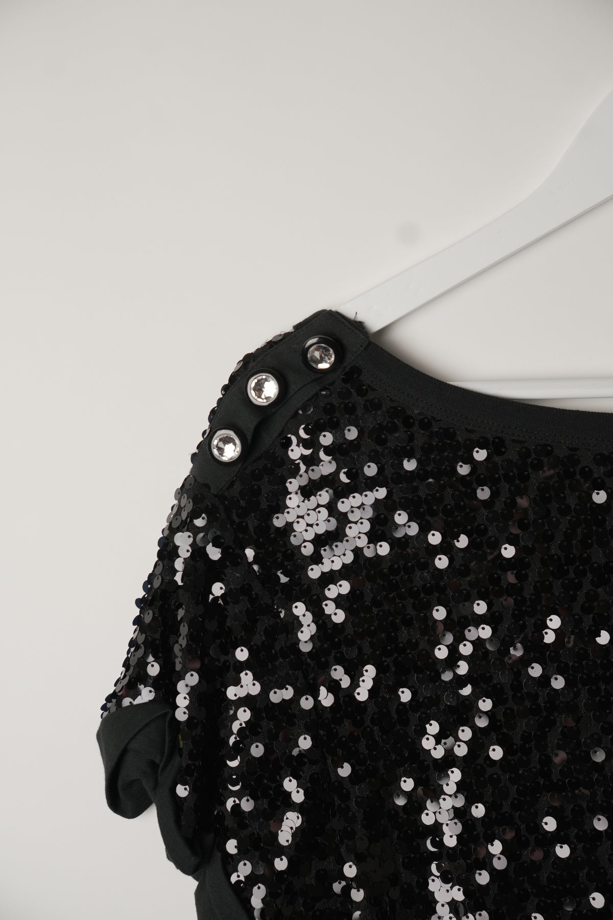 Chloe See by Chloe Sequin Short Sleeve Dress