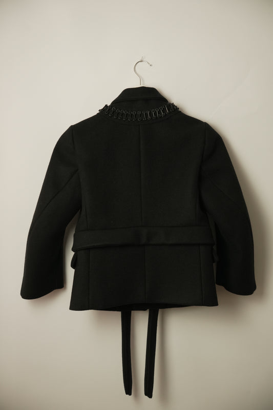 Dsquared2 Black Safety Pin Collar Jacket