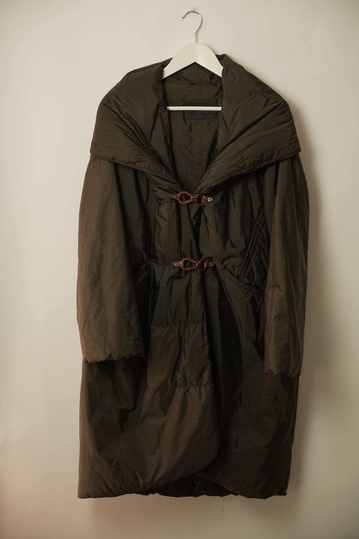 Ermanno Scervino Down Coat w Frog Closure & Hood, Skirt Skirting