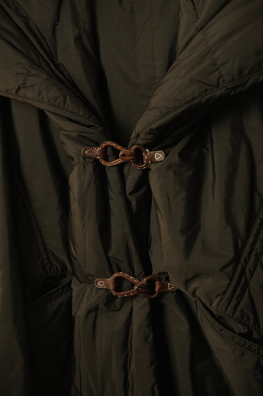 Ermanno Scervino Down Coat w Frog Closure & Hood, Skirt Skirting