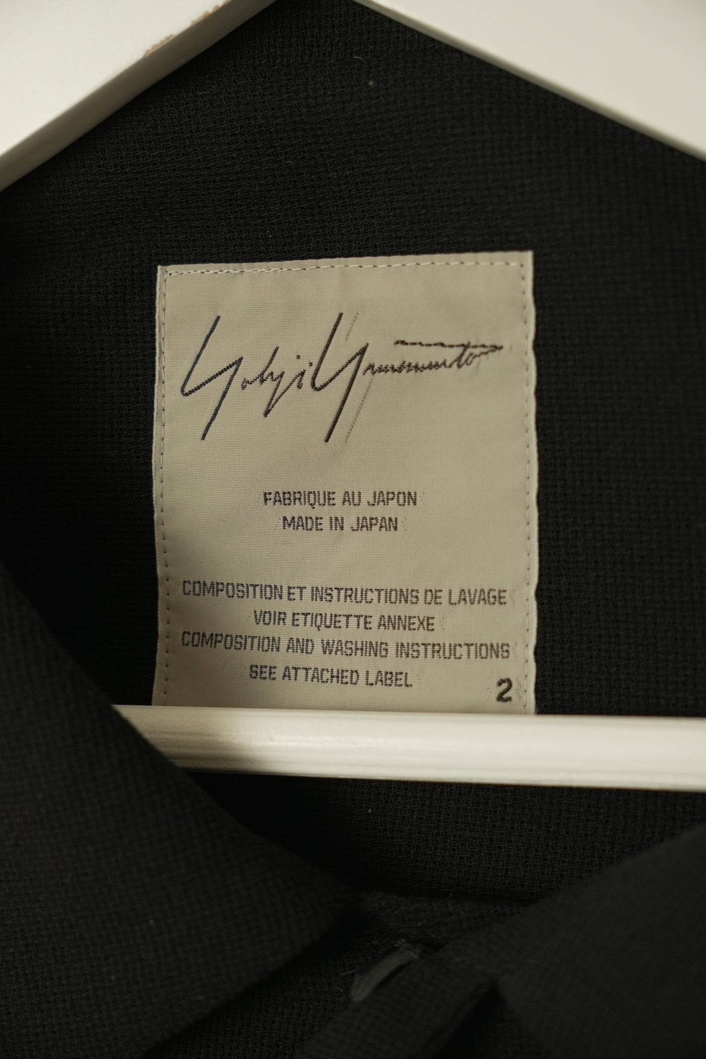 Yohji Yamamoto Button Down  3/4 Sleeve Cape