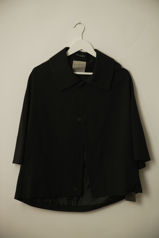 Yohji Yamamoto Button Down  3/4 Sleeve Cape