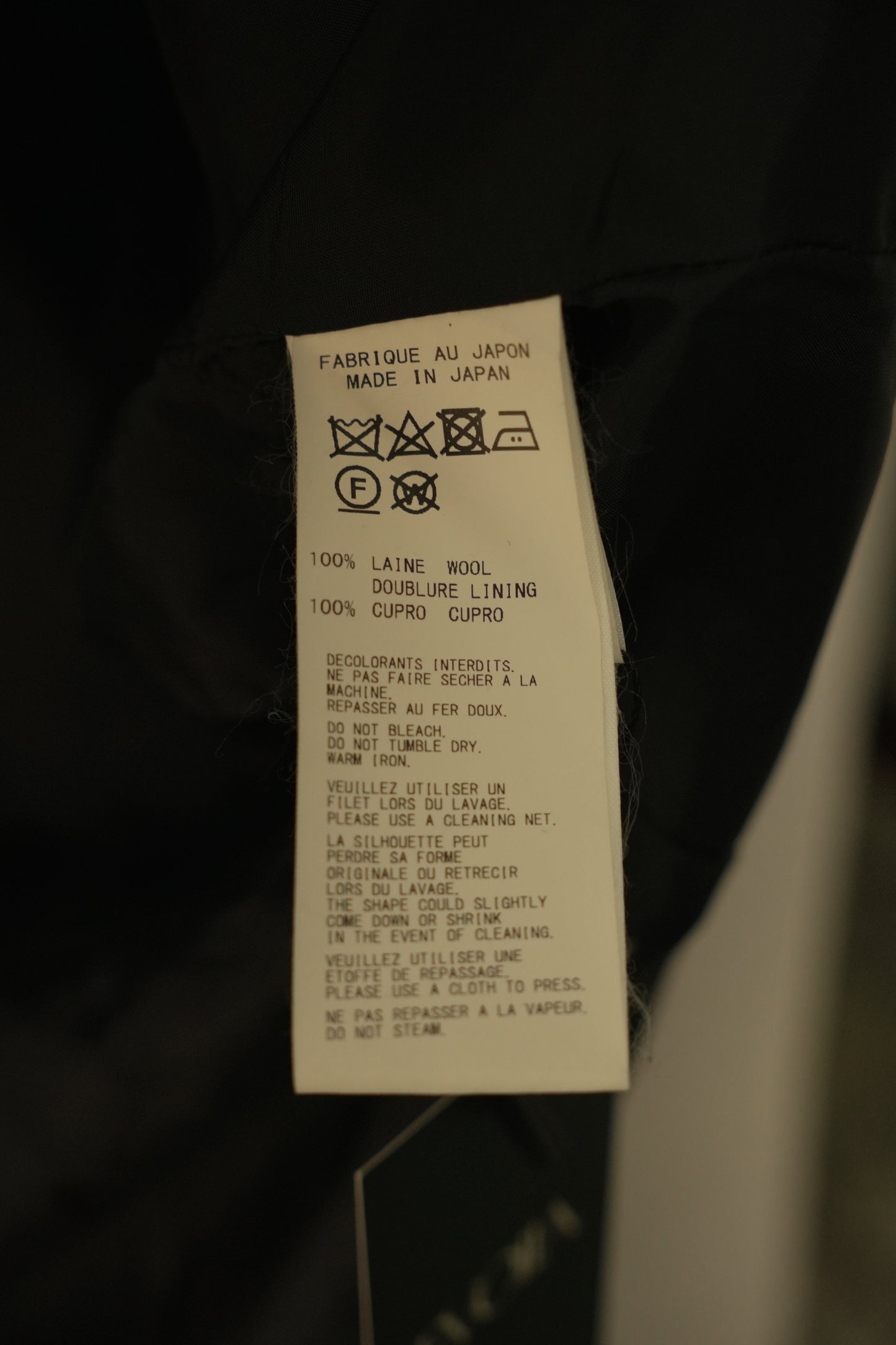 Yohji Yamamoto Button Down  3/4 Sleeve Cape