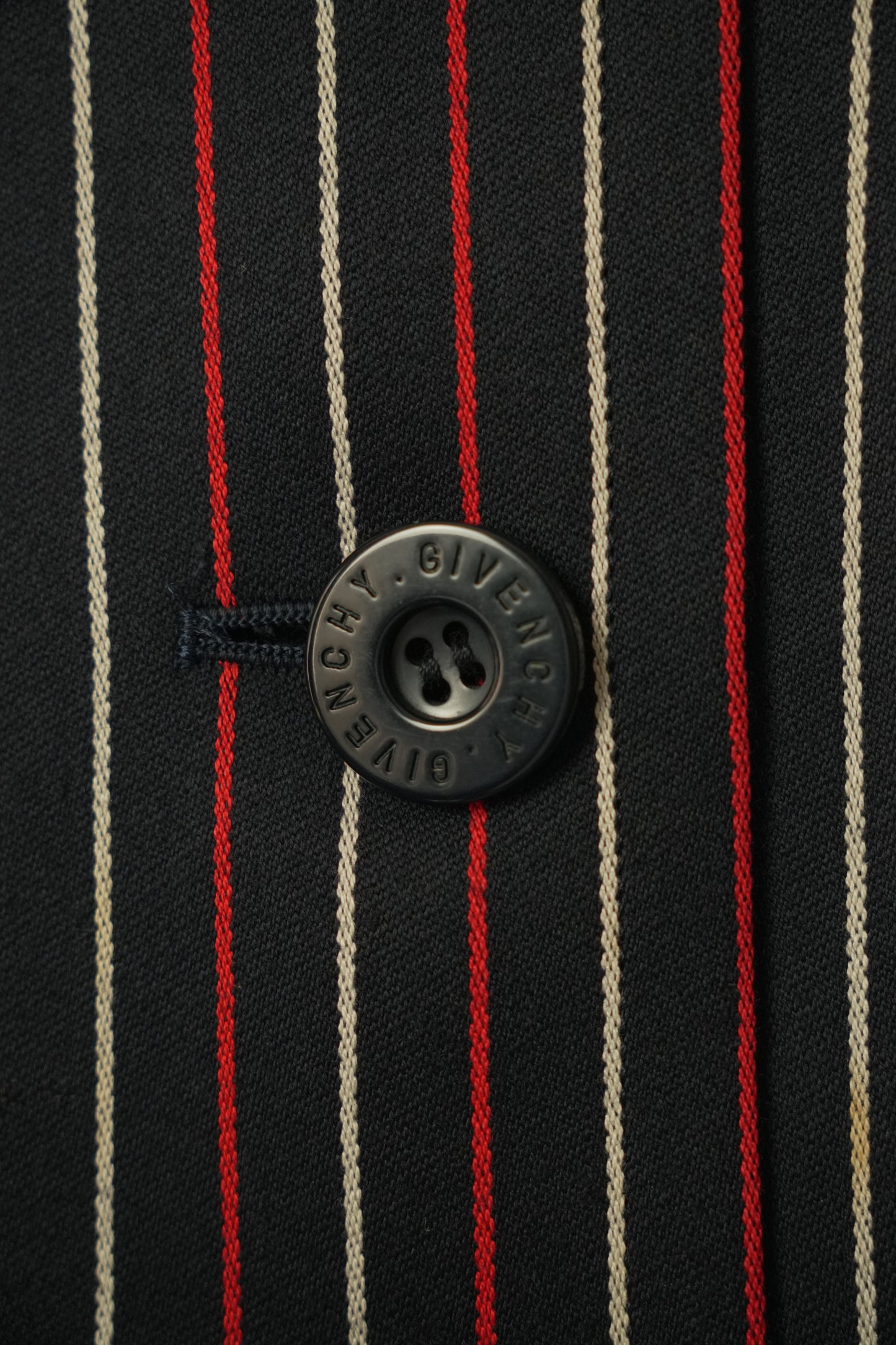Givenchy Round Neck Stripe Blazer