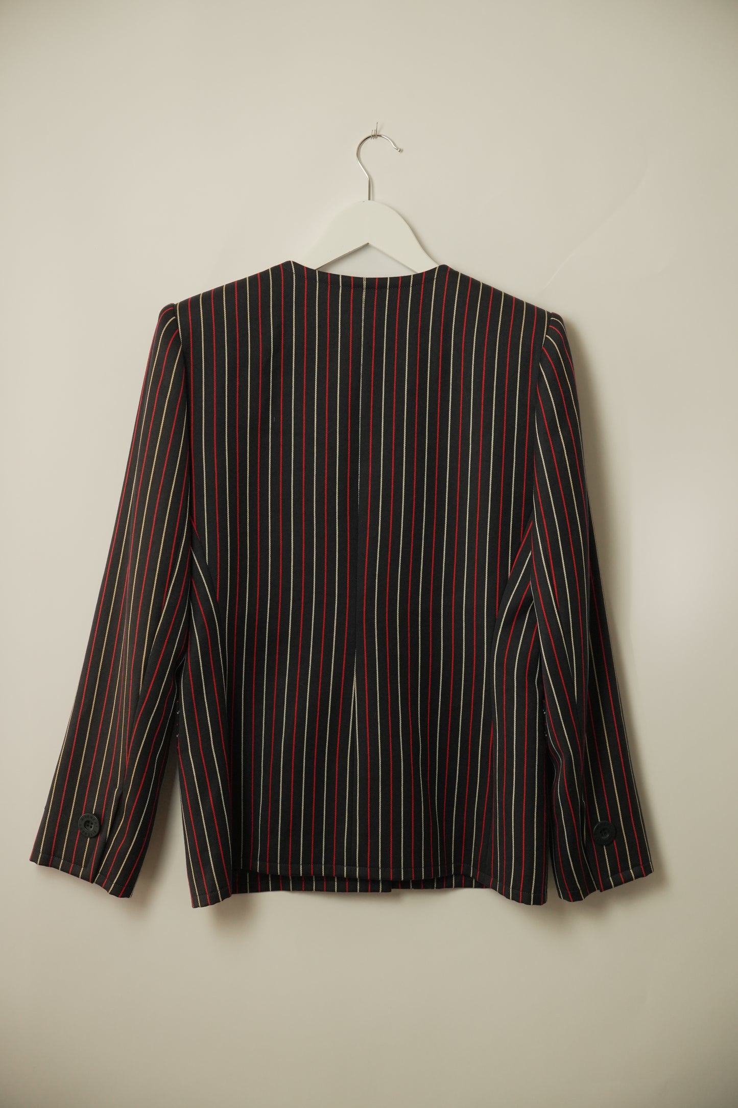 Givenchy Round Neck Stripe Blazer