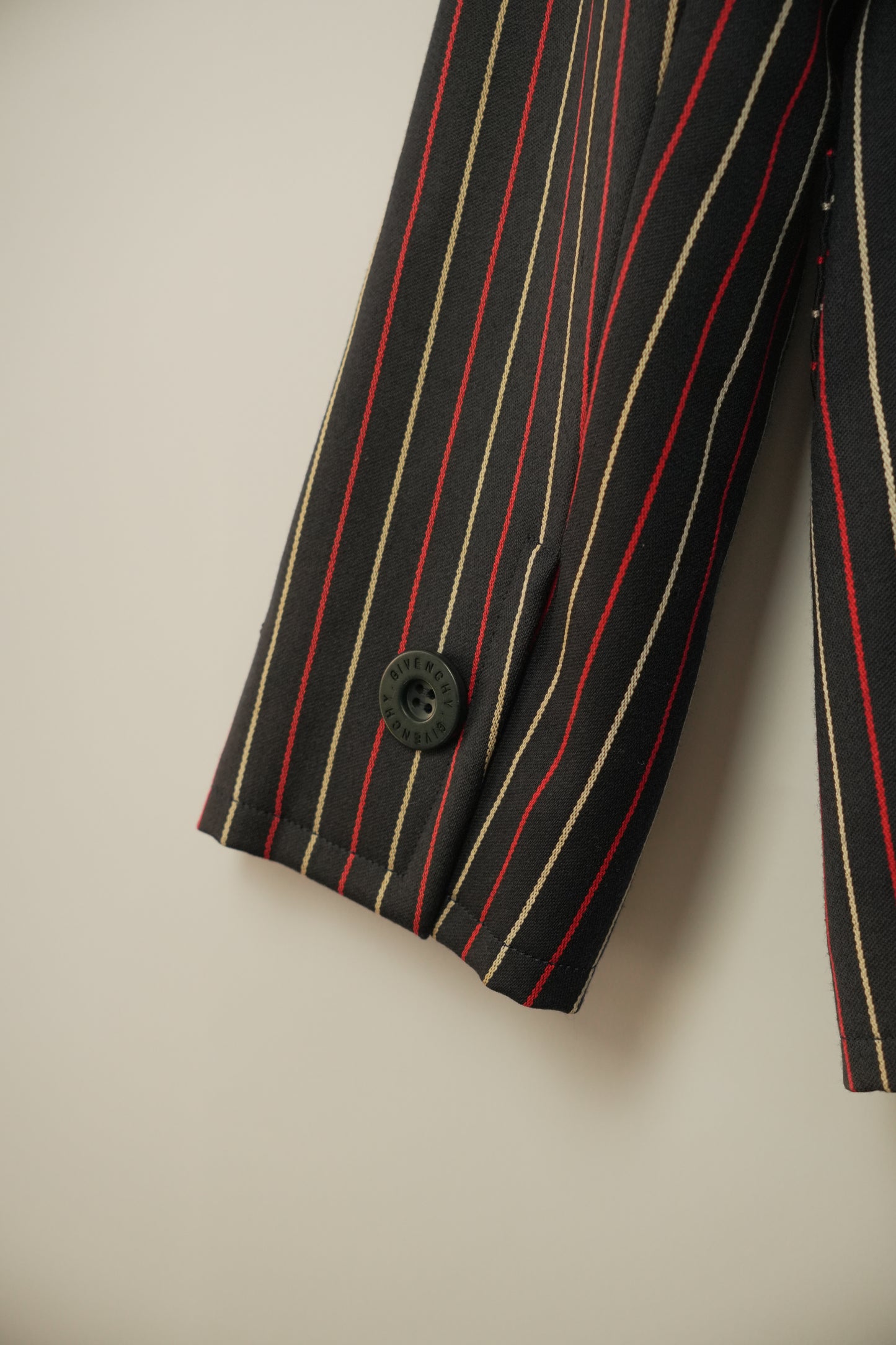 Givenchy Round Neck Stripe Blazer