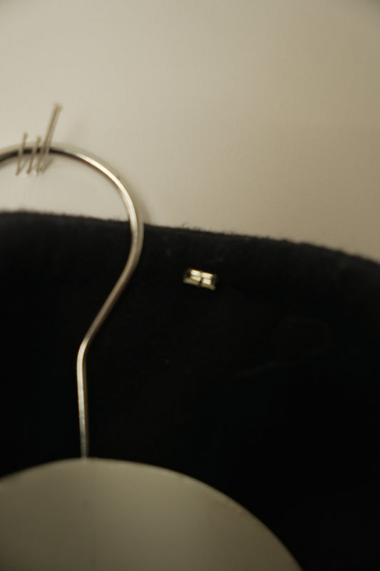 Sportmax Top Button Wool Chester Coat w Large Lapel