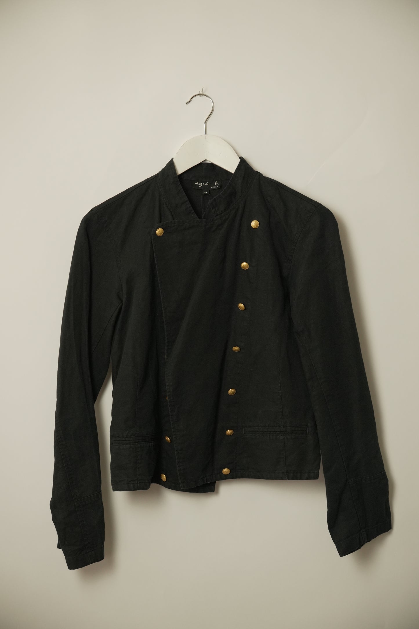 Agnes B Paris Military Jacket w Gold Buttons