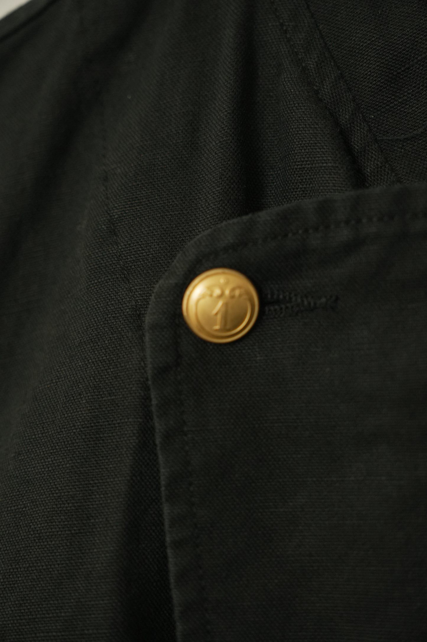 Agnes B Paris Military Jacket w Gold Buttons