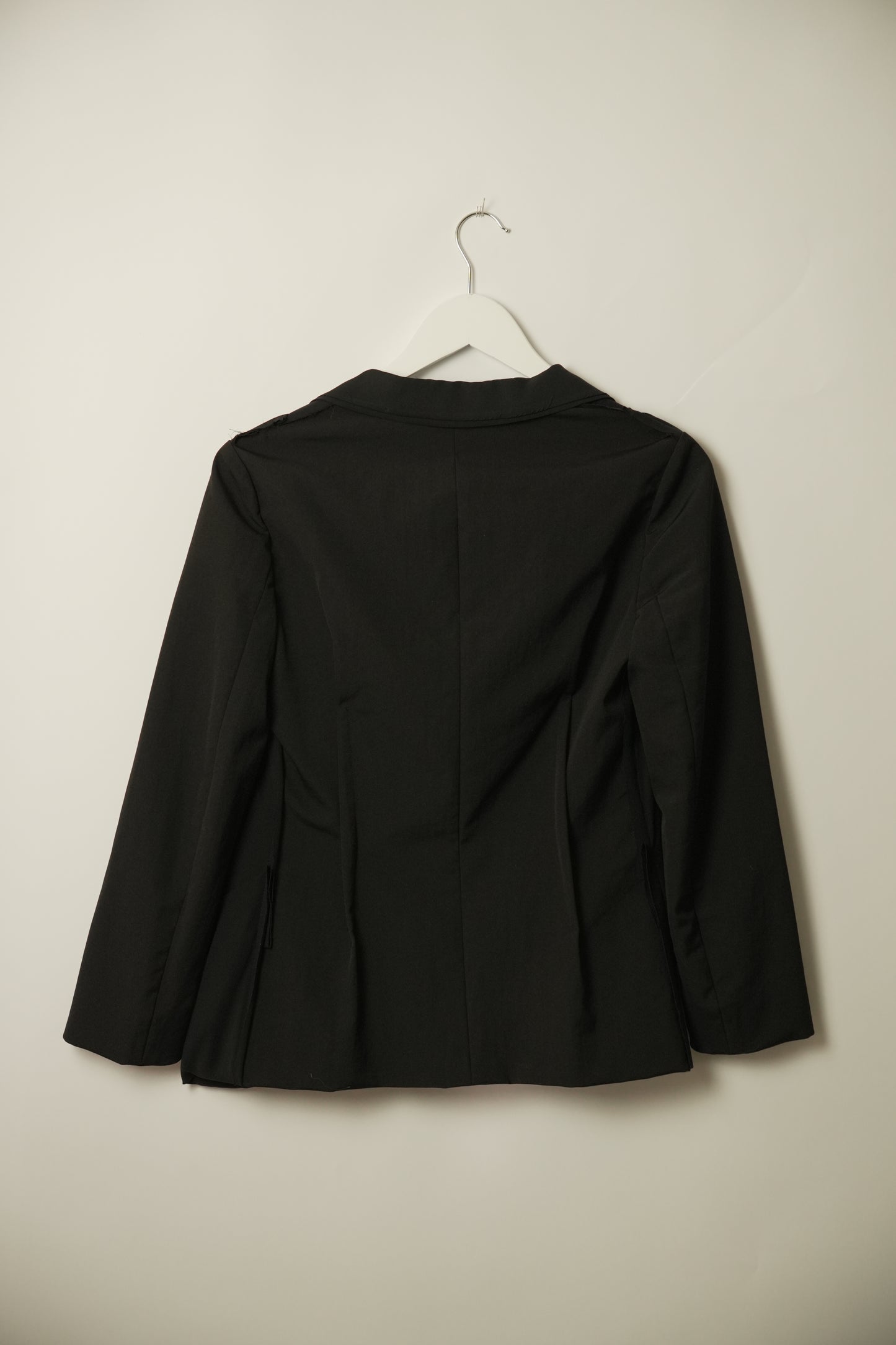 Lanvin Silk Layered Pleated Blazer