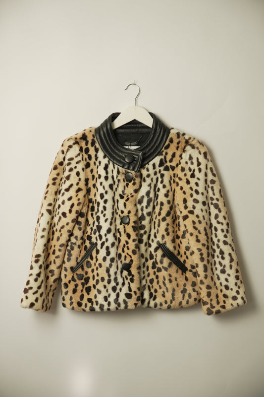 See By Chloe leopard Fur jacket