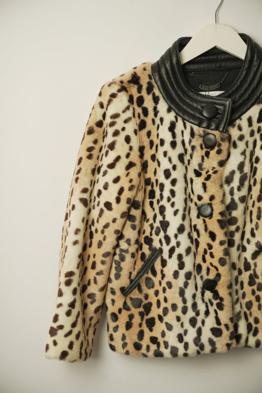 See By Chloe leopard Fur jacket