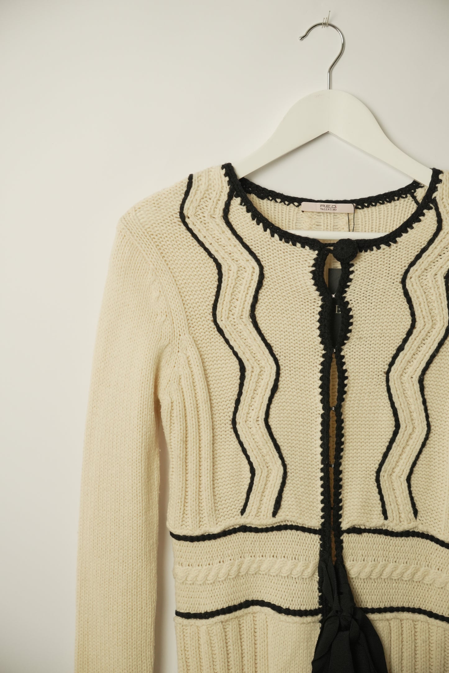 Red Valentino Double Bow LS Cardigan