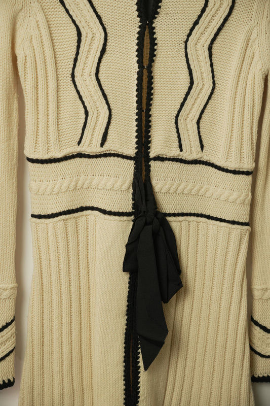 Red Valentino Double Bow LS Cardigan