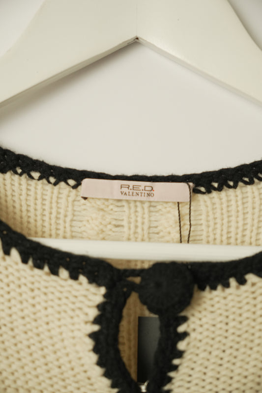 Red Valentino Double Bow LS Cardigan