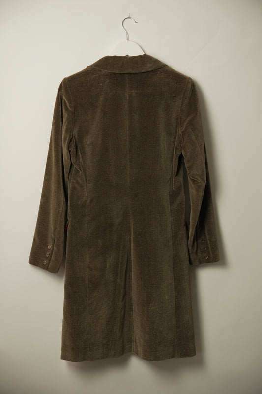 Joseph Cotton Large Lapel Herringbone Coat