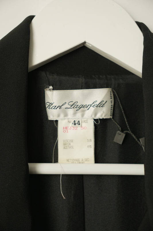 Karl Lagerfield Blazer Dress w Brooch Collar