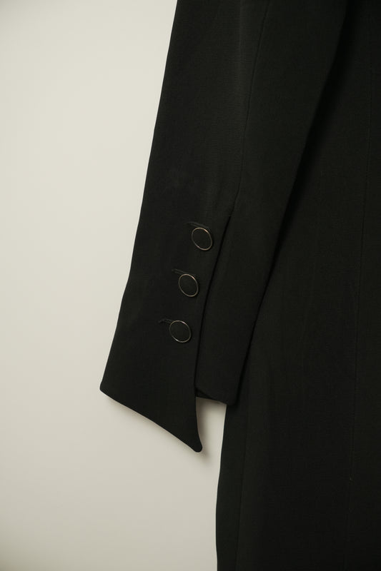 Karl Lagerfield Blazer Dress w Brooch Collar