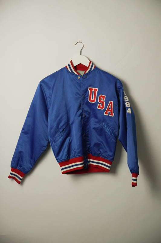 Los Angeles Made in USA Nylon Bomber Jacket Size XS