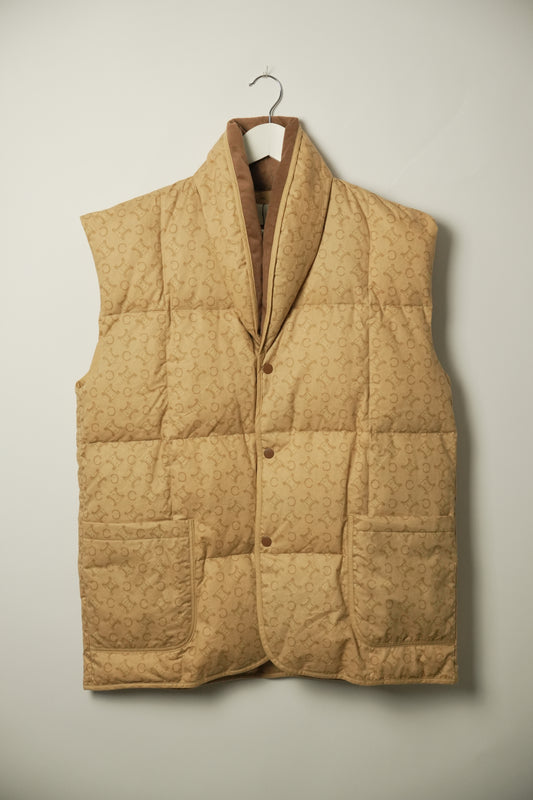 Celine Brown Monogram Sless Down Vest
