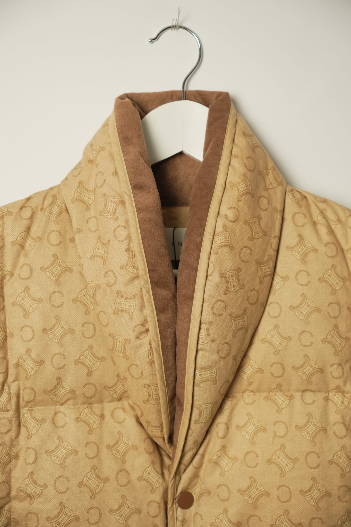 Celine Brown Monogram Sless Down Vest