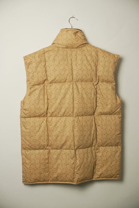 Celine Brown Monogram Sless Down Vest