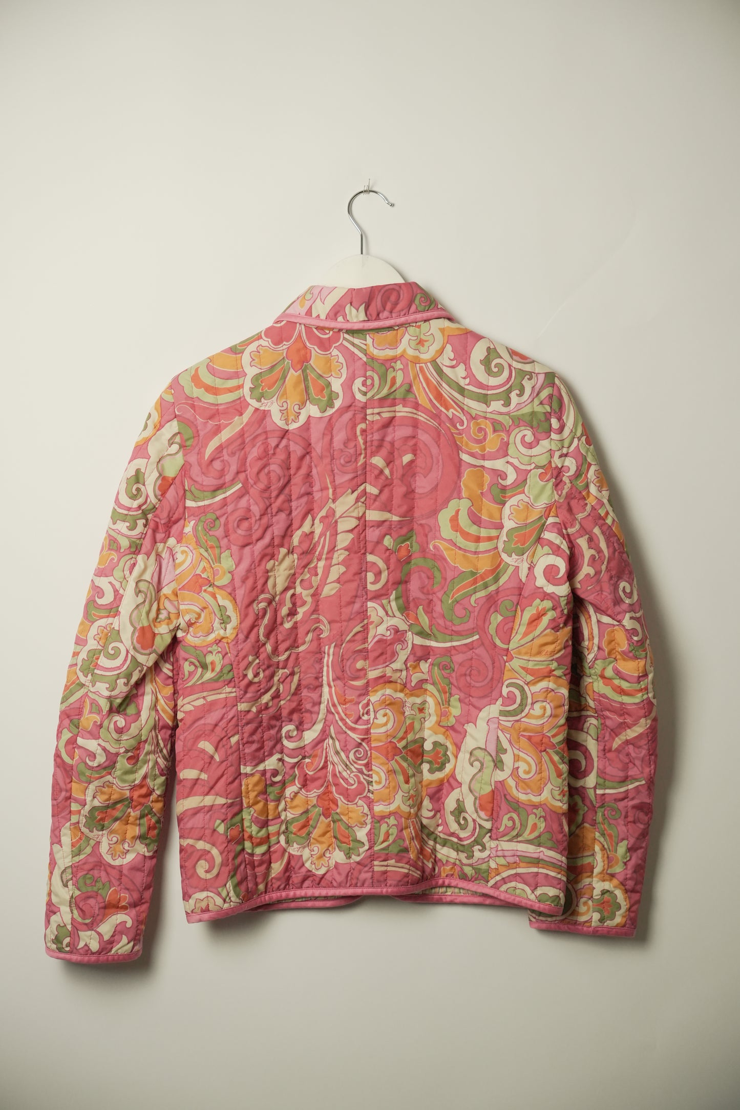 Etro Paisley Quilted Double Zip up Jacket Sz 42