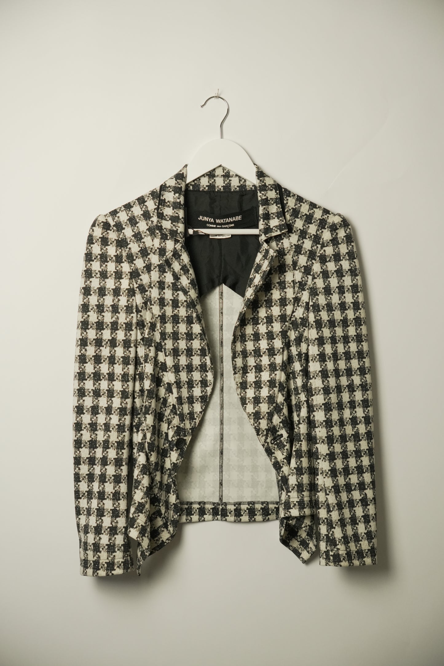 Junya Watanabe Comme Des Garcons Houndstooth Print Blazer AD2009