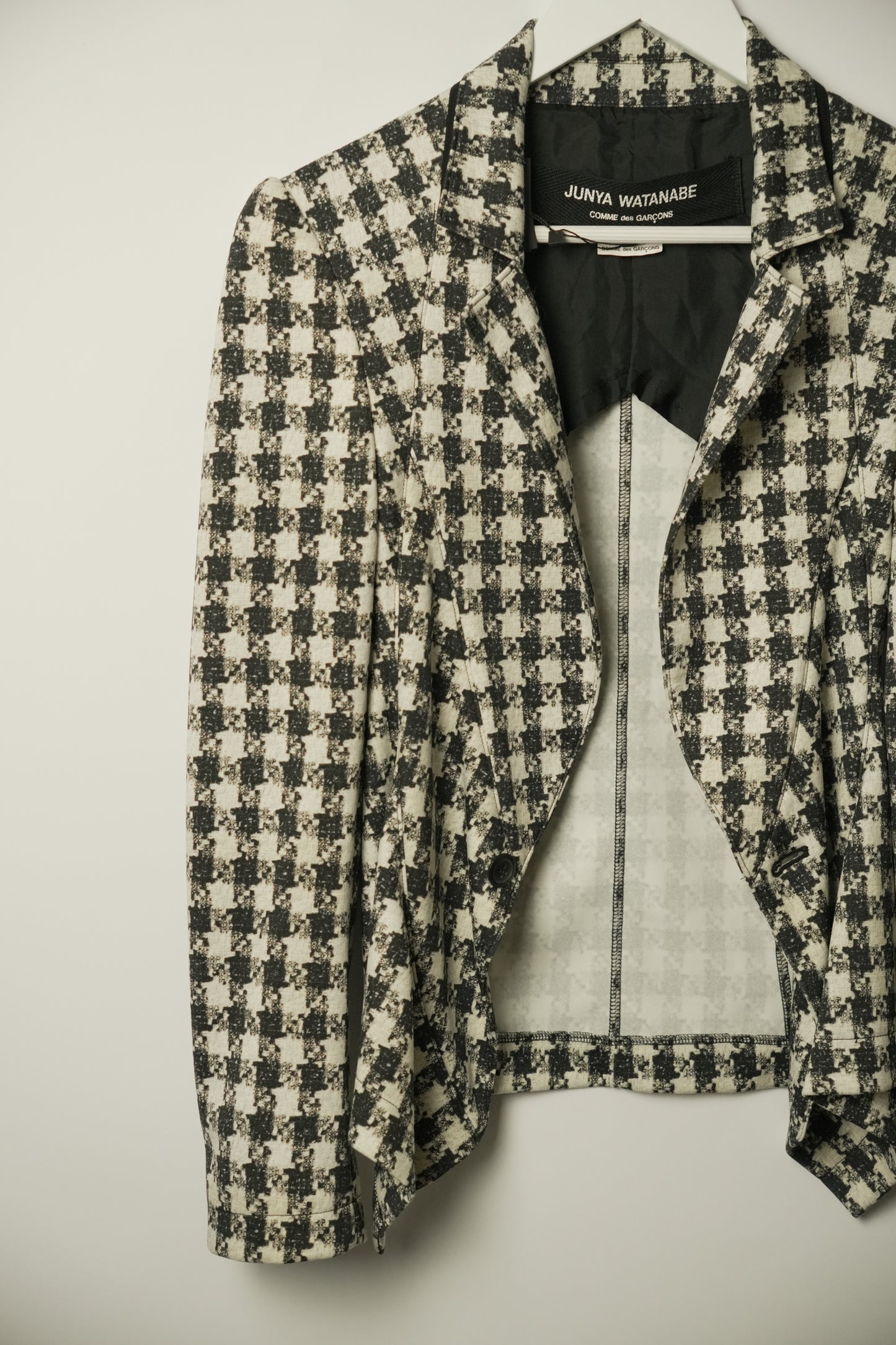 Junya Watanabe Comme Des Garcons Houndstooth Print Blazer AD2009