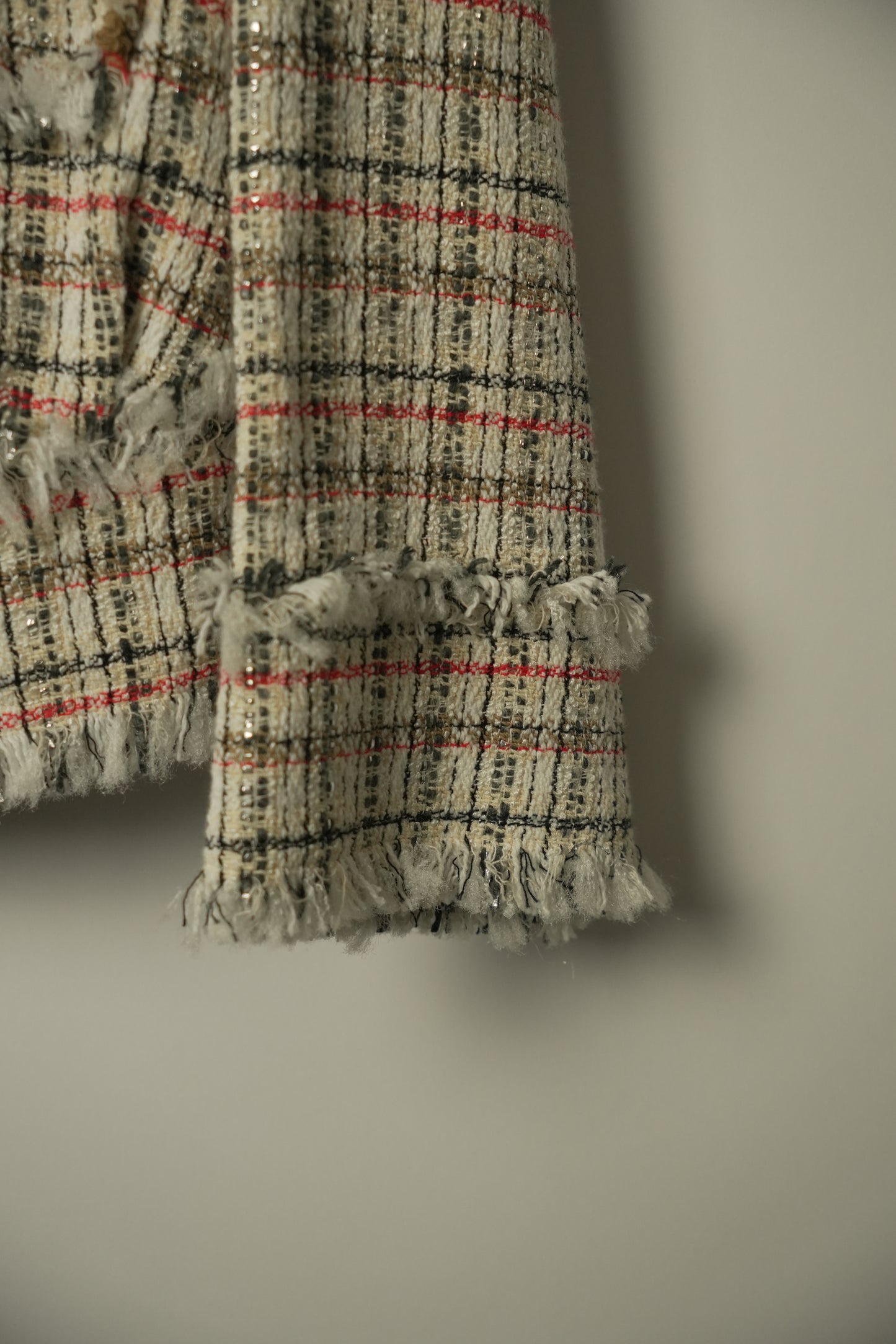Lanvin Tweed White Jacket Blazer