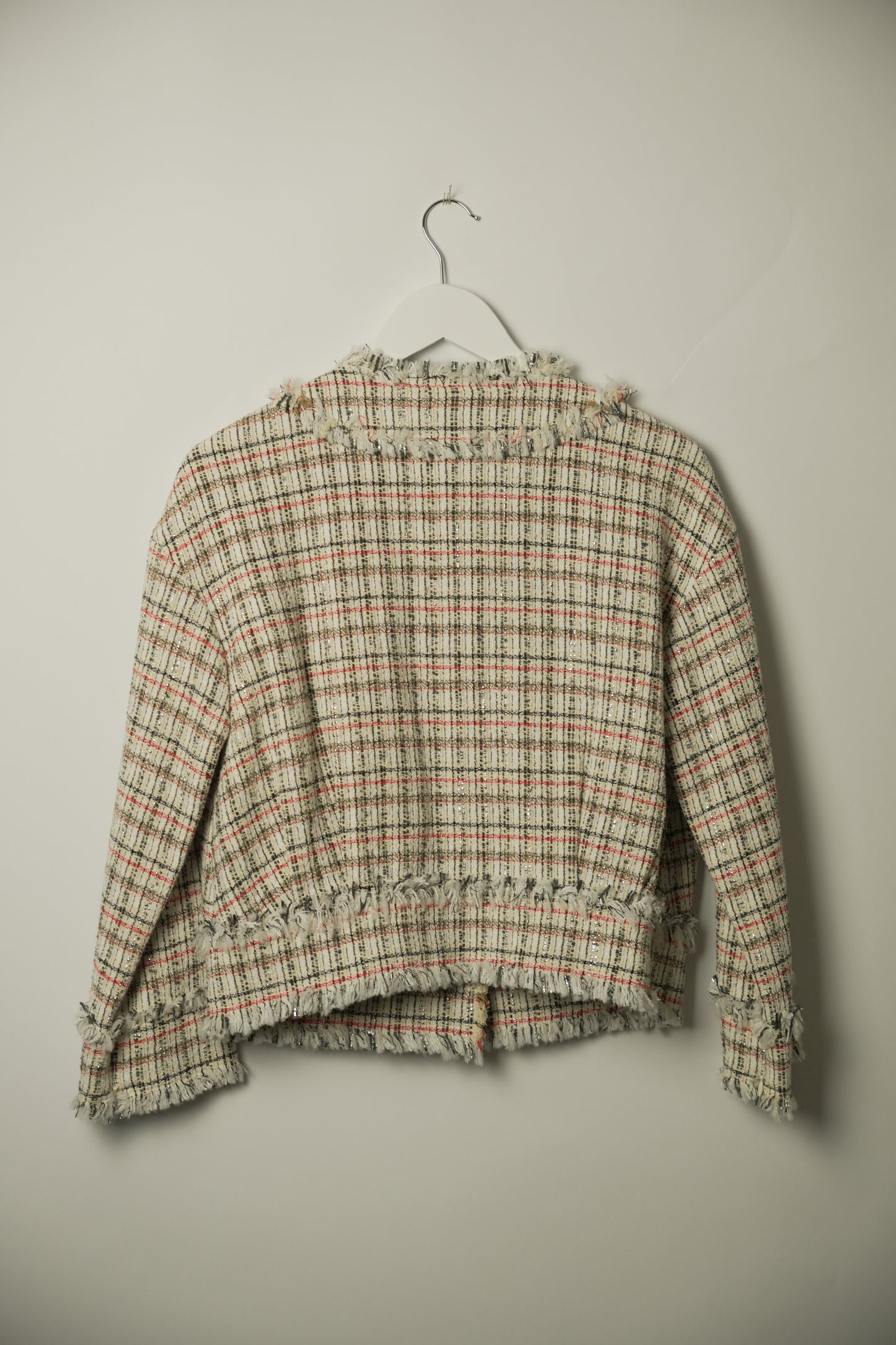 Lanvin Tweed White Jacket Blazer