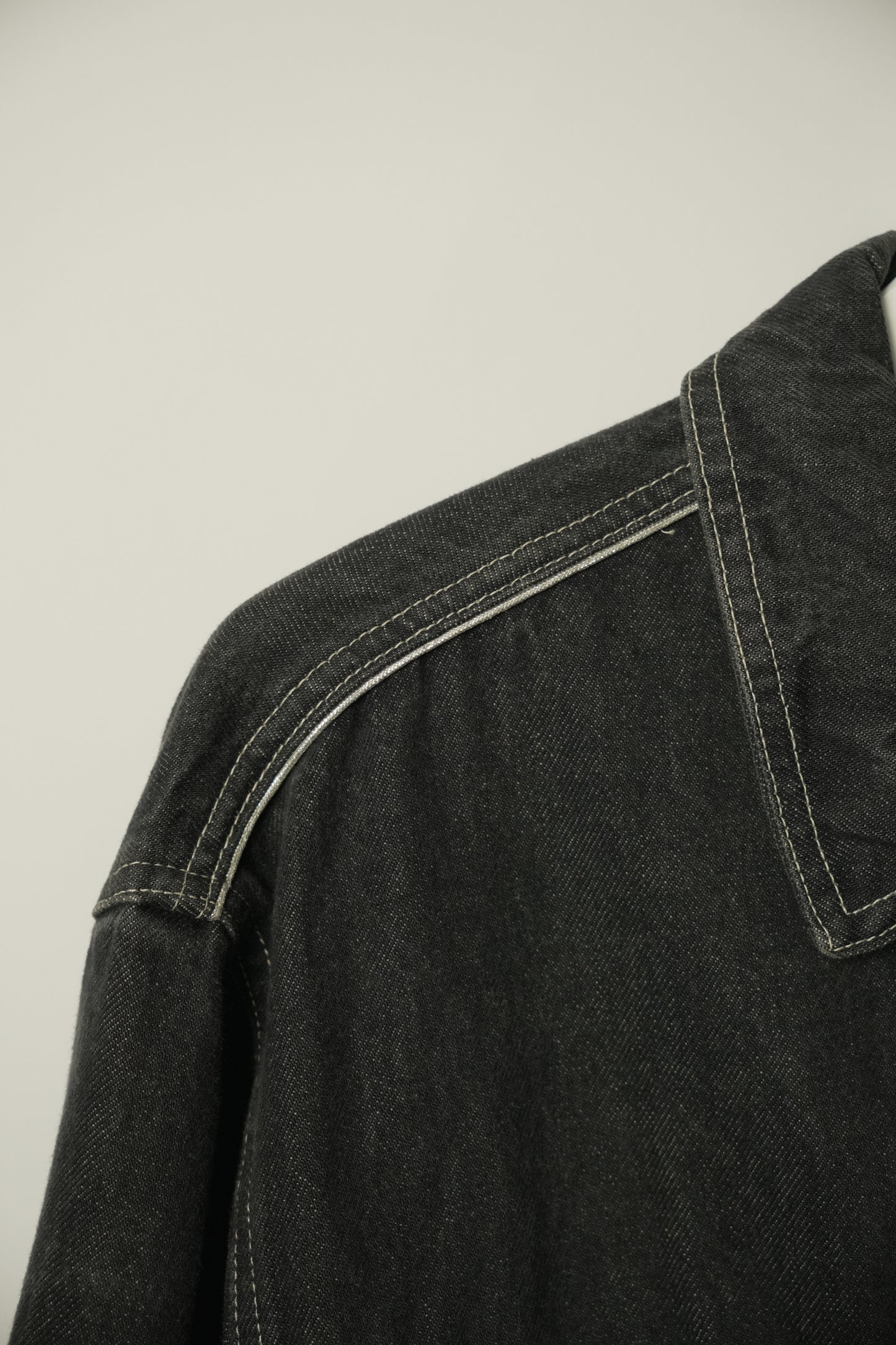 Fiorucci Black Logo Back Print Denim Jacket