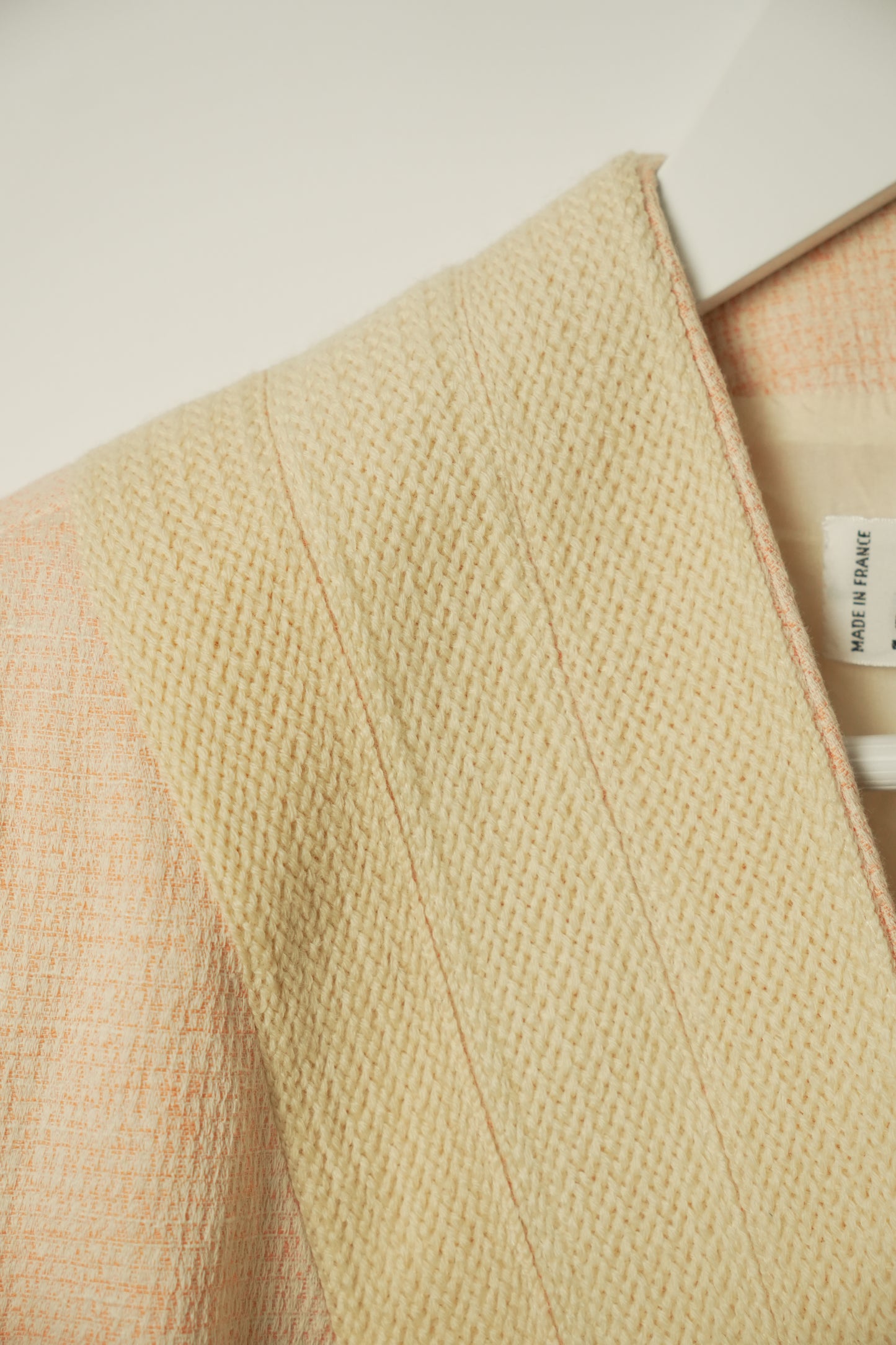 Lanvin Pink Gold Fringe Shawl Collar Blazer