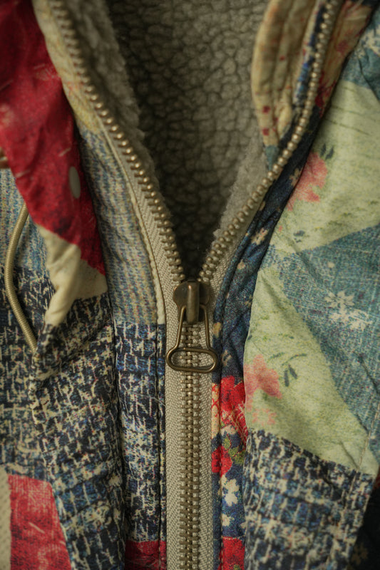 Kapital Bandana Print Shearling Inner Sless Vest