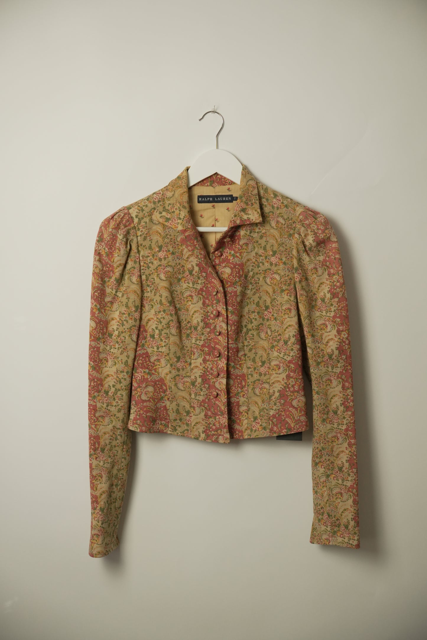 Ralph lauren Paisley Button Down Puff LS Blouse