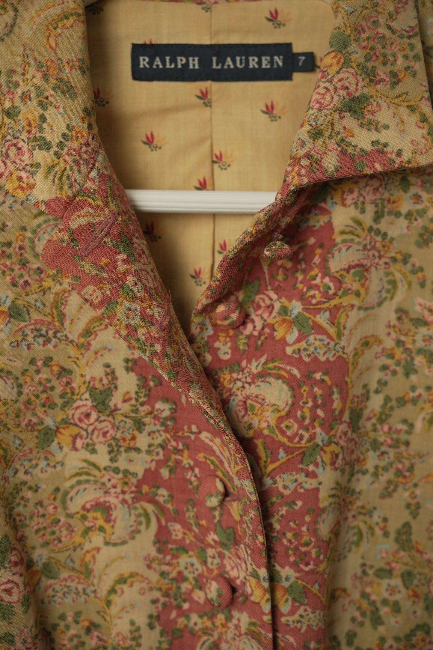 Ralph lauren Paisley Button Down Puff LS Blouse