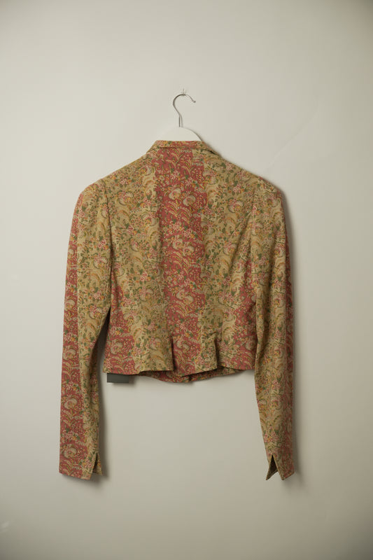 Ralph lauren Paisley Button Down Puff LS Blouse