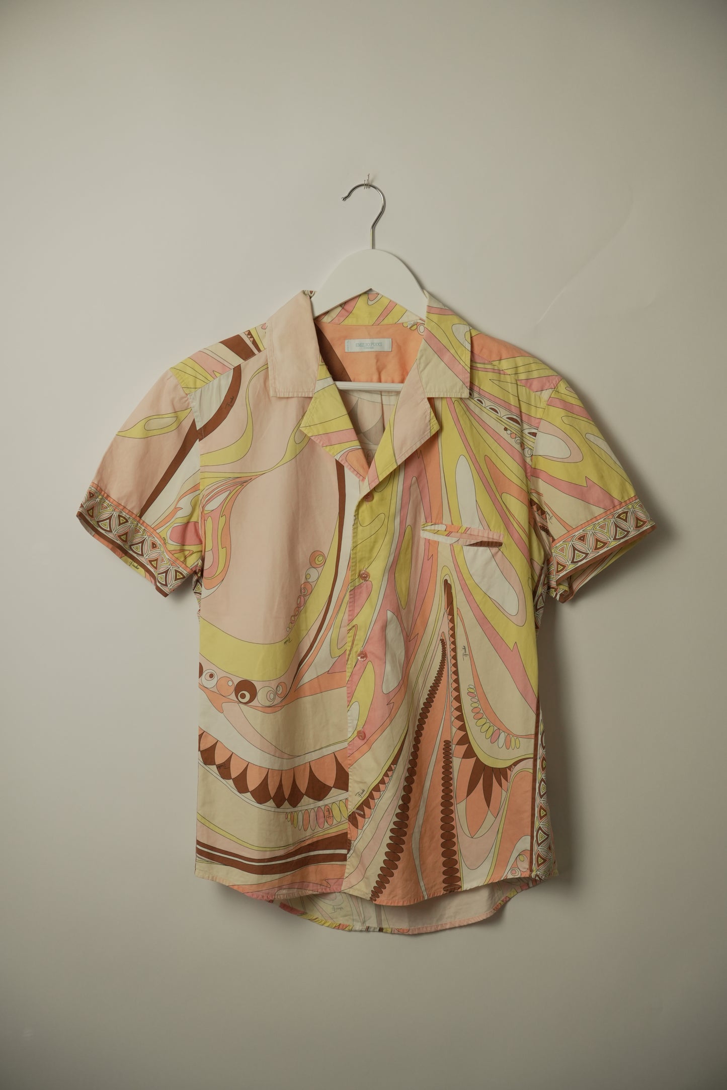 Emilio Pucci Abstract Pink Pattern SS Shirt