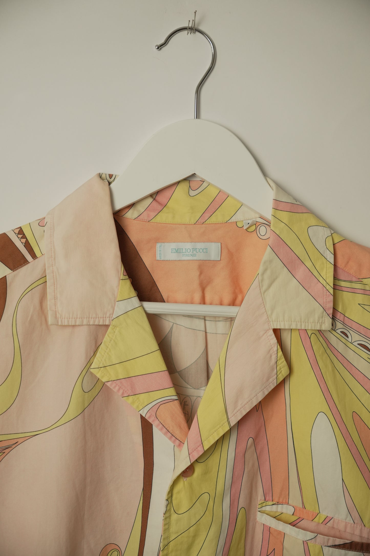 Emilio Pucci Abstract Pink Pattern SS Shirt