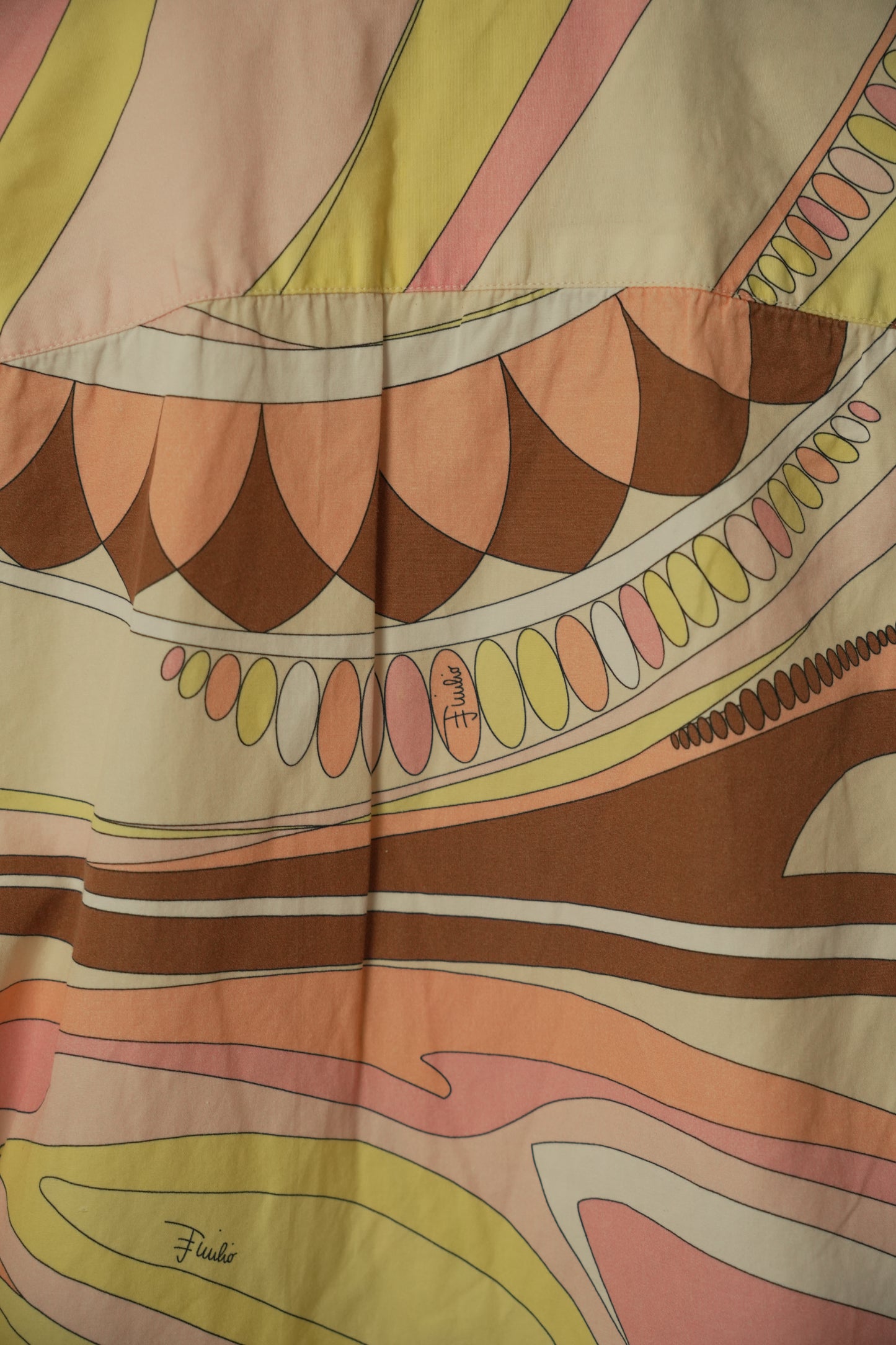 Emilio Pucci Abstract Pink Pattern SS Shirt