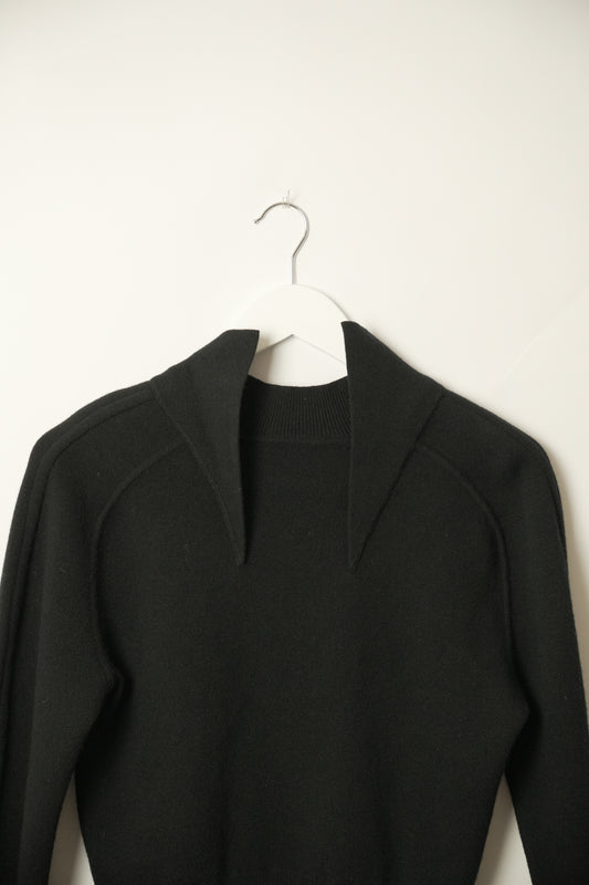 Mugler Crab Claw Black LS Knit