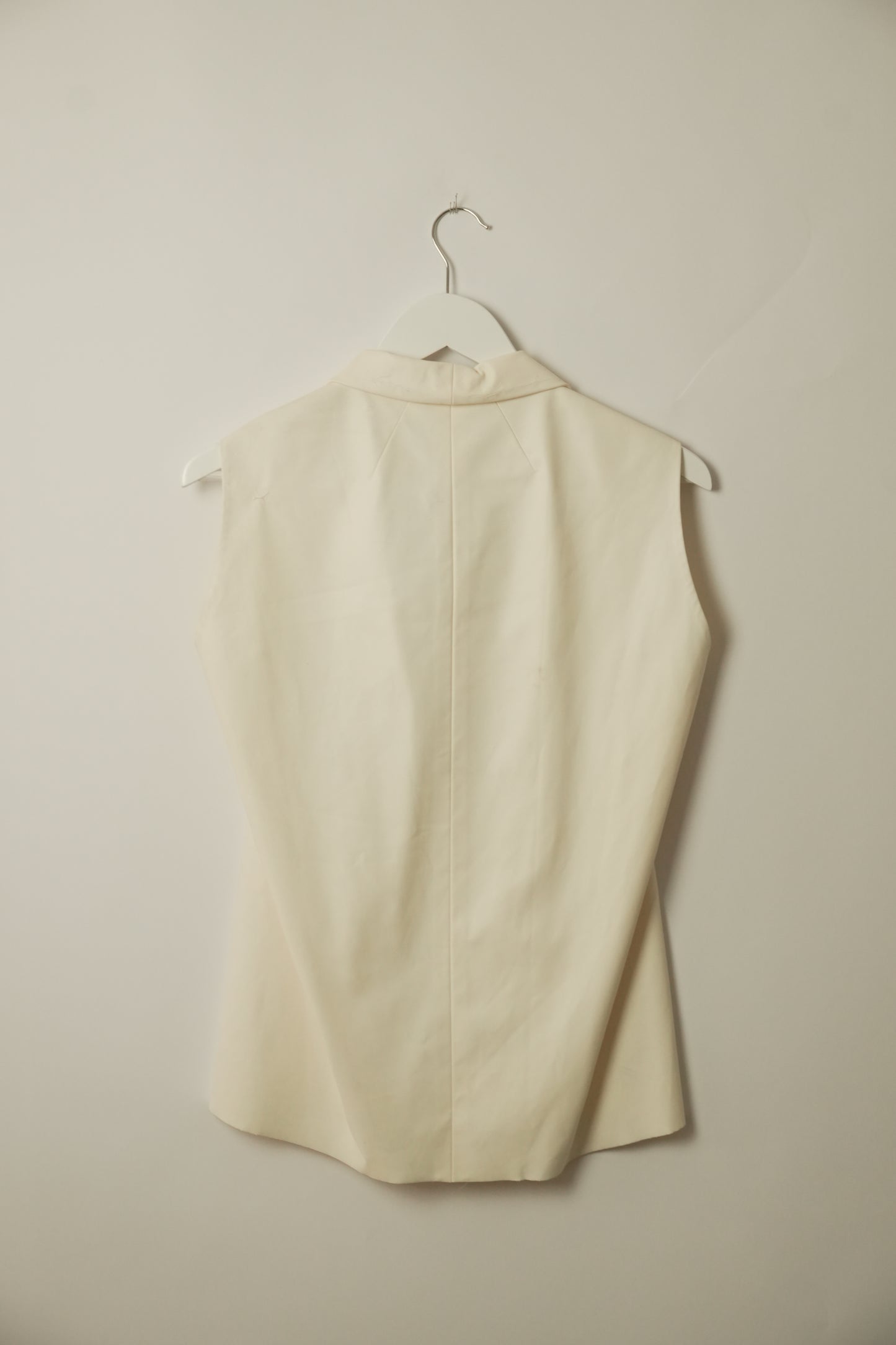Celine Faux Leather Mock Neck Sless Top
