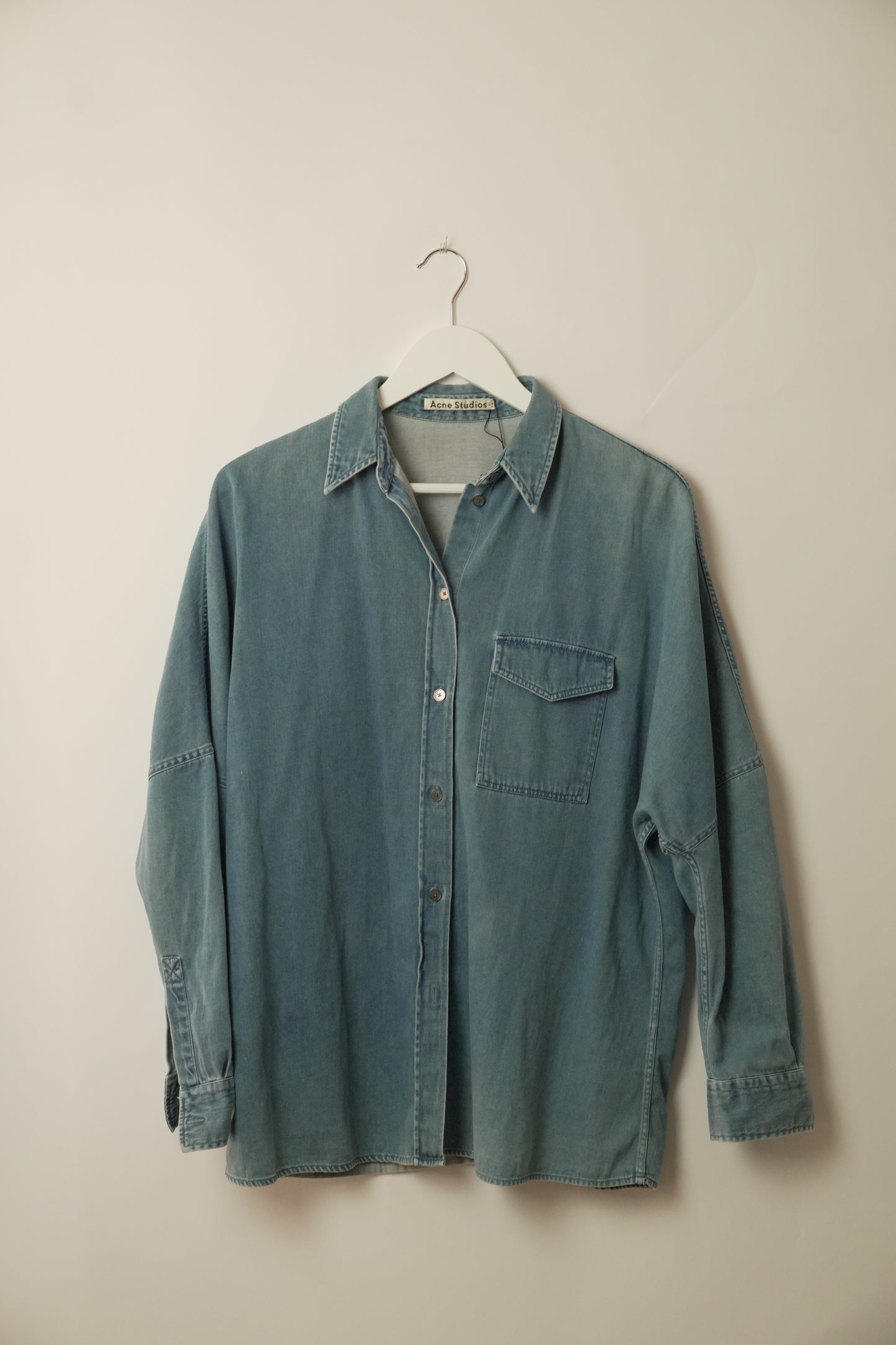 Acne Studios Denim Chambray Oversized Shirt
