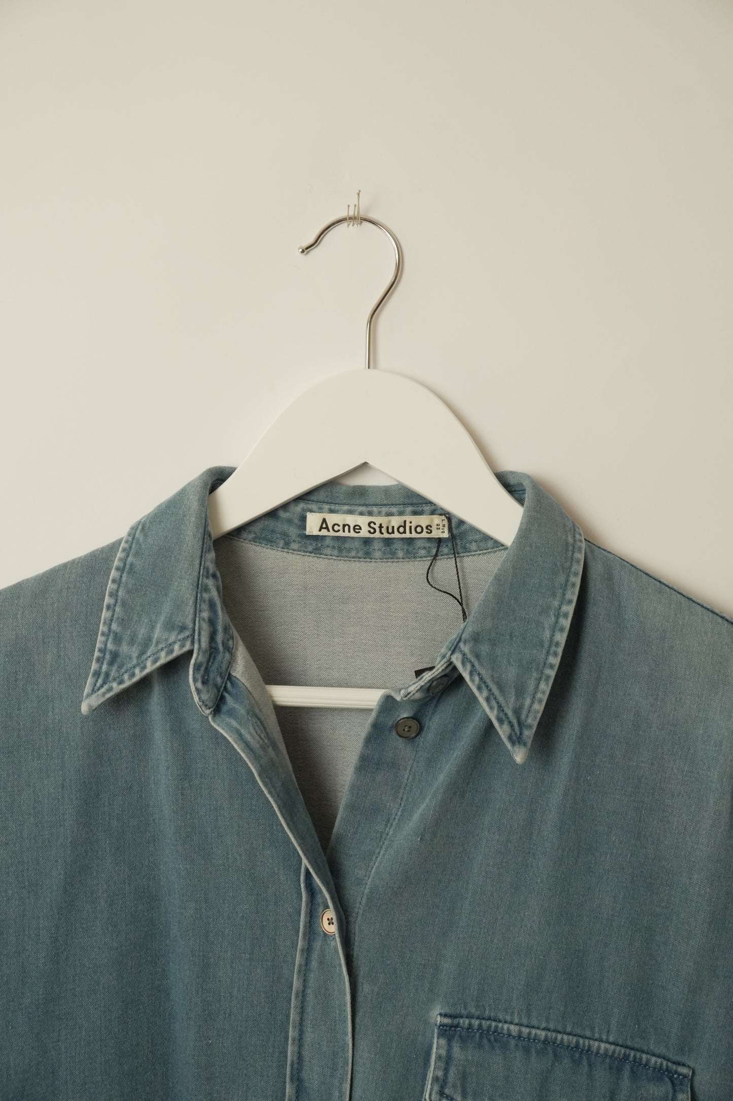Acne Studios Denim Chambray Oversized Shirt