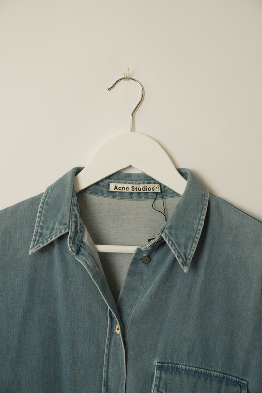 Acne Studios Denim Chambray Oversized Shirt
