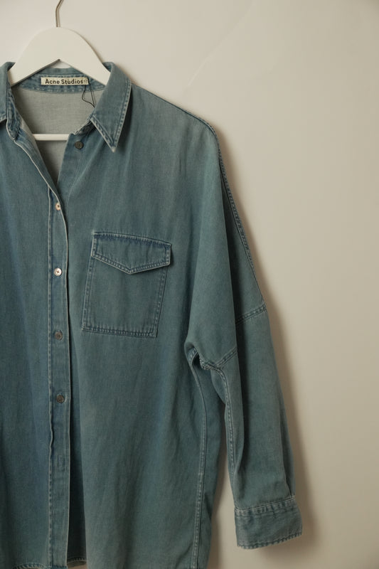 Acne Studios Denim Chambray Oversized Shirt