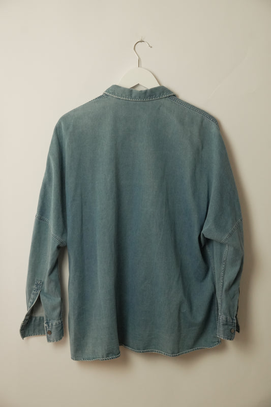 Acne Studios Denim Chambray Oversized Shirt