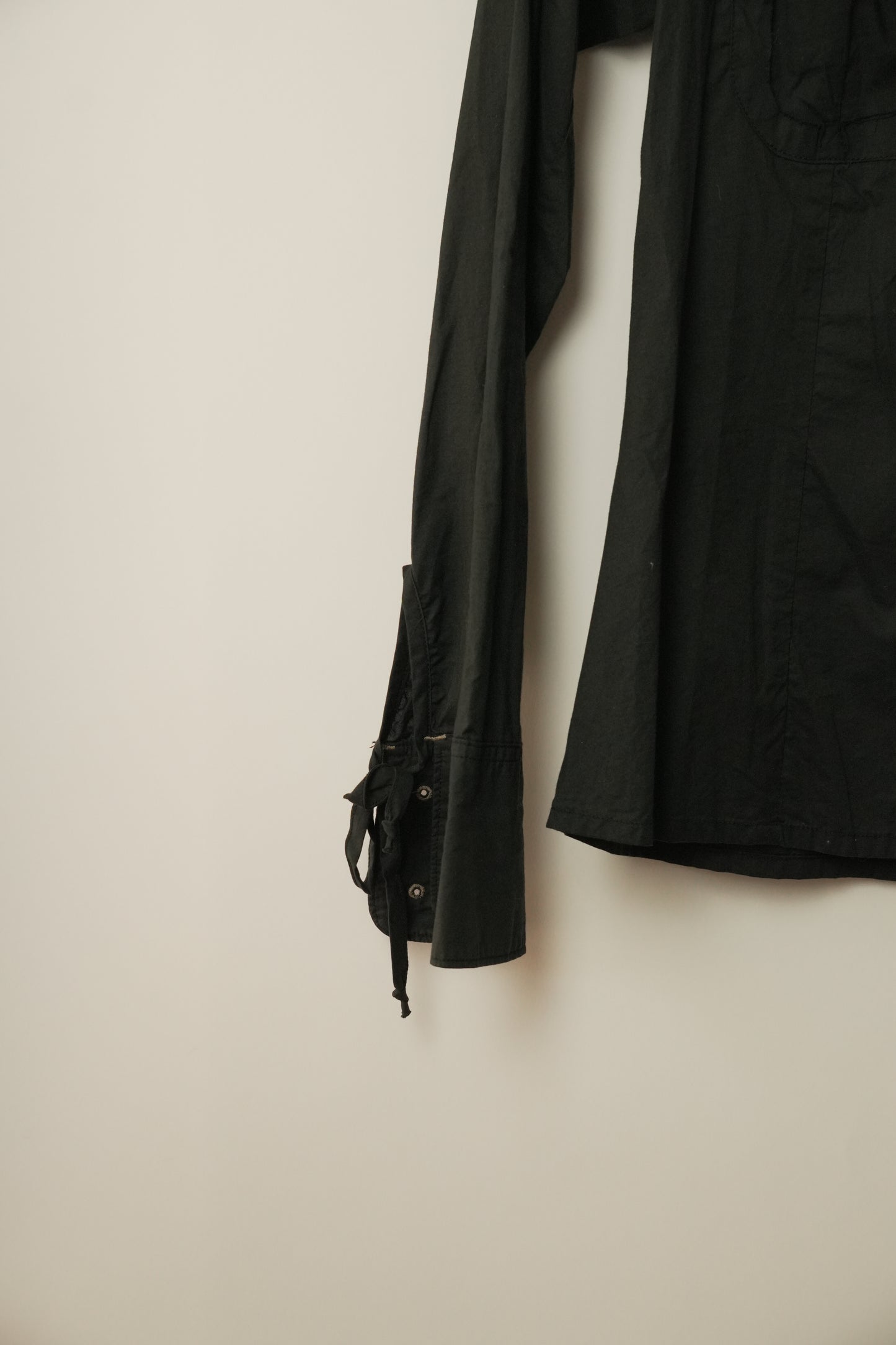 Marithe Francois Girbaud Safety Pin Lace-Up Shirt